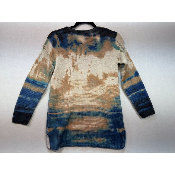 Pure Jill Womens Missy Tunic Knitted Sweater Multicolor Size XS Tie Dye V Neck - Picture 8 of 12